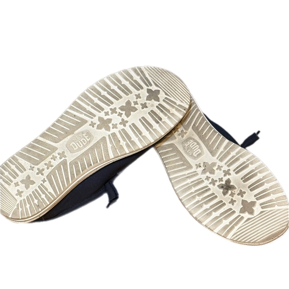 Hey Dude Men's Navy Wally Stretch Casual Shoes - Picture 5 of 5
